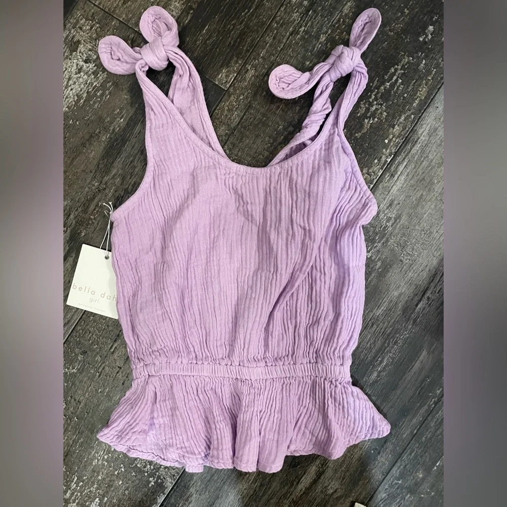 Nwt Bella Dahl Girls tied knot Tank Top Size 10